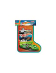 Hot Wheels - Chaussette Avec Voiture,Circuit Et Tante Plaisirs Incluses,3 + Anni