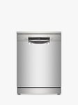 Bosch Series 4 SMS4EMI06G Freestanding Dishwasher, Silver Inox