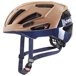 uvex Gravel X - Casque Performance sûr pour Hommes et Femmes - Réglage de la Taille Individuel - Ventilation Optimisée - Hazel-deep Space Matt - 56-61 cm