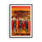 Affiche Poster 61x91cm Tableaux Image Photo Afrique tribu Wall Art Decoration