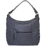 Sac a main Hexagona  Sac  en cuir porté épaule ref_xga39815-bleu denim