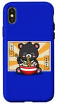 Coque pour iPhone X/XS Kawaii Hot Pot Ramen Bear Taiwan Travel