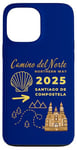 Coque pour iPhone 13 Pro Max Camino Del Norte 2025 Saint-Jacques-de-Compostelle