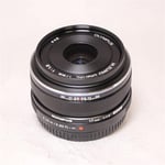 Olympus / OM System Used M.Zuiko Digital 17mm f/1.8 Lens Black