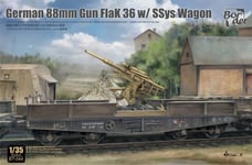 Border Model BT044 - 1:35 German 88mm Gun Flak 36 with SSys Wagon- Preorder