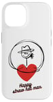 Coque pour iPhone 14 Homme au chapeau de paille heureux