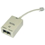 LINDY Filtre ADSL, 3 Prises RJ11 Blanc