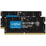 CRUCIAL SO-DIMM DDR5-5200-Kit, 32GB, CL42 Kit Mémoire vive 2x 16GB - DDR5-SODIMM, PC5-41600U (5200MHz), CL42-42-42