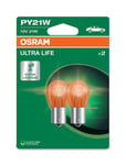 Glödlampa PY21W Ultra Life Orange (2-Pack) Osram