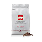 illy Coffee - Intenso Coffee Beans - Dark Roast - 100% Arabica Coffee Beans - Whole Beans - Ideal for Moka Pots, Filter Coffee, Espresso and Lungo Coffees - 500g Refill Pouch