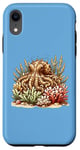 Coque pour iPhone XR Poulpe de seiche camouflée parmi corail