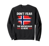 Vintage Norway Flag Don't Fear The Norwegian Is Here Sweatshirt