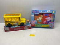 CoComelon Musical Yellow School Bus with JJ figure + Peppa Pig Books #8485