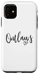 Coque pour iPhone 11 Outlaws High School Mascotte Sports Team Femmes Outlaws