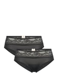 Eco Moon/Lace-2Pp Hipster_Classic Hipstertrosa Underkläder Black Dorina