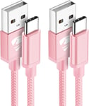 Yosou USB C Charger Cable 2M 2Pack USB a to USB C Type C Charger Fast Charging 3