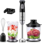 5 in 1 Stick Hand Blender Set for Kitchen, 12 Speed Stainless Steel... 