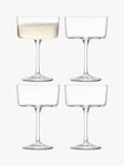 LSA International Gio Cocktail Glass Saucer, Set of 4, 230ml, Clear