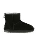 EVER AU Womens Women Emu Mini Classic Boots - Black Suede - Size EU 36