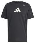 adidas Homme AEROREADY All-Gym Category Graphic Tee, Black, S