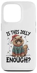 Coque pour iPhone 13 Pro Is This Jolly Enough Grumpy Santa Cat Pun Pun Noël