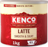 Kenco Latte Instant Coffee 1kg - Tin 1kg (Pack of 1) DAMAGED TIN