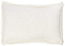 Emma Barclay Mafalda - Cotton Rich Jacquard Pillow Sham in Cream - PilloWidth Sham