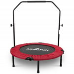 Mini Trampoline Fitness Jump4fun Pliable Double-Bar - Ø92cm - Rouge