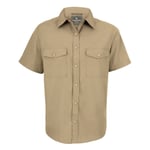 Craghoppers Mens Expert Kiwi Short-Sleeved Shirt (Pebble) - Tan - Size Small