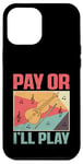 Coque pour iPhone 12 Pro Max Pay Or I'll Play Violoniste Musicien Violoniste Violoniste Fiddle