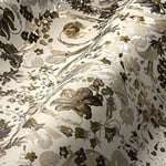 Versace Wallpaper 387066 Papier peint à fleurs Beige nacré, blanc, marron, design baroque 10,05 x 0,70 m Fabriqué en Allemagne