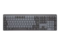 Logitech Master Series MX Mechanical - Clavier - rétroéclairé - sans fil - Bluetooth LE - QWERTZ - Allemand - commutateur : Tactile Silencieux - graphite