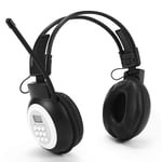 Portable Personal FM Radio Headphones , Wireless Headset with Radio Built in for