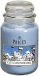 Prices Scented Medium Jar Candle Cotton Powder 90 Hour Burn Time 411g Present