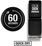 Vernis a ongles color show 677 Blackout Maybelline