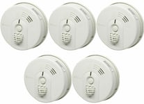 5 x Kidde Firex KF30 Heat Alarm Mains / 9V Battery Back Up