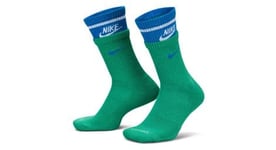 Chaussettes nike everyday plus cushioned vert bleu unisexe