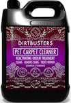 Dirtbusters Pet Carpet Cleaner Shampoo, Cleaning Solution For Odour, Urine & Stains, Geranium & Chamomile (5L)