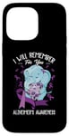 iPhone 14 Pro Max I Will Remember You Alzheimer's Awareness Purple Elephant Case