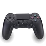 NK Wireless Controller for PS4 / PS3 / PC/Mobile - Dualshock vibration, fonction de détection 6 axes, lumière LED, écran tactile, prise casque, câble de chargement inclus - Noir