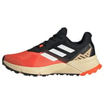 adidas Homme Terrex Soulstride Trail Running Shoes Low, Impact Orange/Cloud White/Core Black, 44 EU