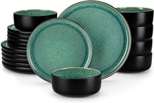 Vancasso Dinner Set, Reactive Glaze Dinner Sets for 6 People, 18-Piece Crockery