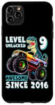 iPhone 11 Pro Max Level 9 Unlocked T Rex Monster Truck Dinosaur 9th Birthday Case