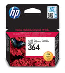 HP 364 Photo Original Ink Cartridge blekkpatron 1 stykker Standard utskriftsproduksjon Foto sort