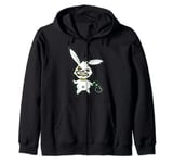 Crazy Loaded Pistol Psycho Bunny Shirt - Cartoon T-Shirt Zip Hoodie