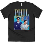 Phil Dunphy Homage Top Rolig modern TV-show Retro 90-tal Vintage Cam T-shirt Black XXL