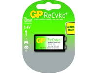 Gp Batteries 9V, Oppladbart Batteri, 9V, Nikkelmetallhydrid (Nimh), 8,4 V, 1 Stykker, 150 Mah