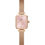 Daniel Wellington Ladies Quadro Micro Rose Gold 16mm Watch DW00100650