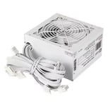 VIDA White 650W PSU Power Supply Computer Desktop PC ATX 12CM Fan PCI-E SATA UK