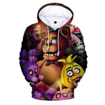 Five Nights At Freddy's 3D Digitaltryck Casual Hoodies Barn Unisex Fnaf Huvtröja Tröja Toppar [HK] B 8-9 Years